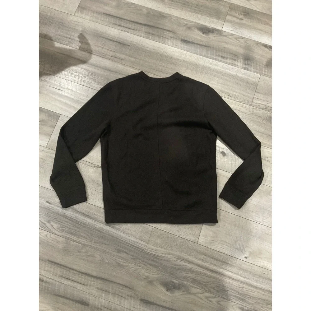 AllSaints Raven Sweatshirt Mens Black Ramskull Logo Crewneck Pullover medium‎